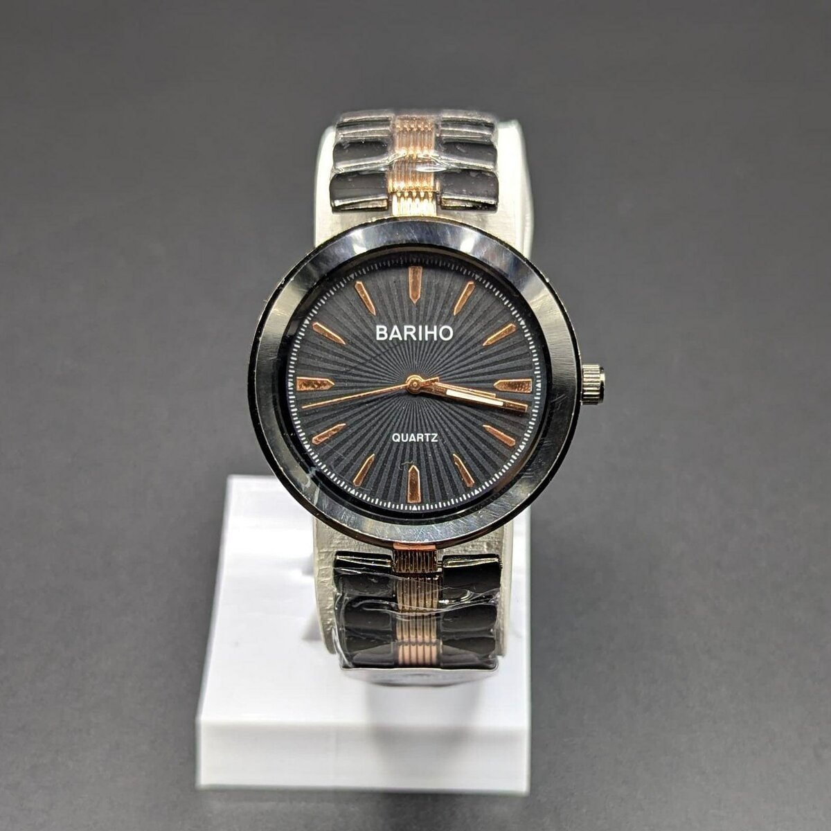 BARIHO QUARTZ STAINLESS STEEL COUPLE WATCH