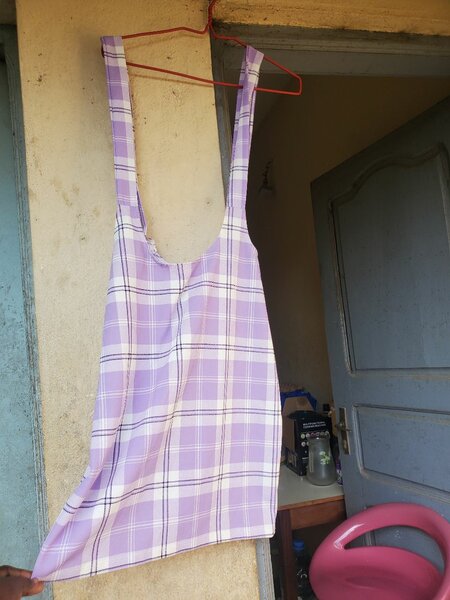 Robe  en tissu à carreaux