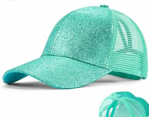 Casquette à paillettes brillante