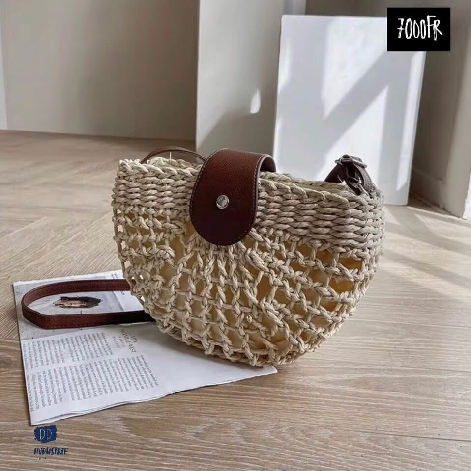 Sac en paille tressé