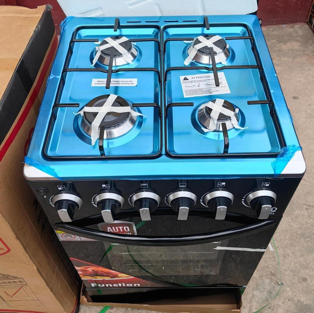 Electric and gas 4 burner stove