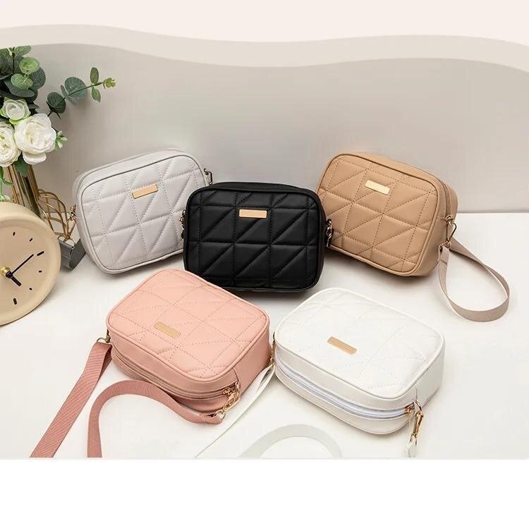 Stylish Embroidered white crossbody bag