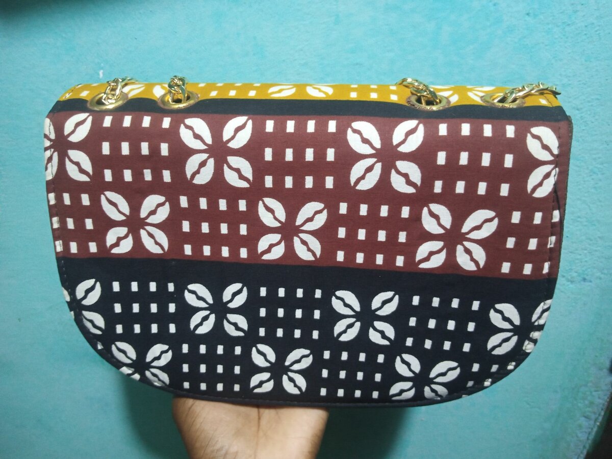 Sac à main en motifs de pagne 