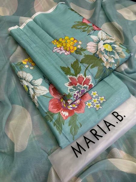 Printed lawn suit