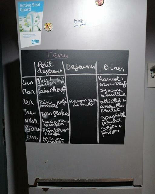 Tableau autocollant à craie 