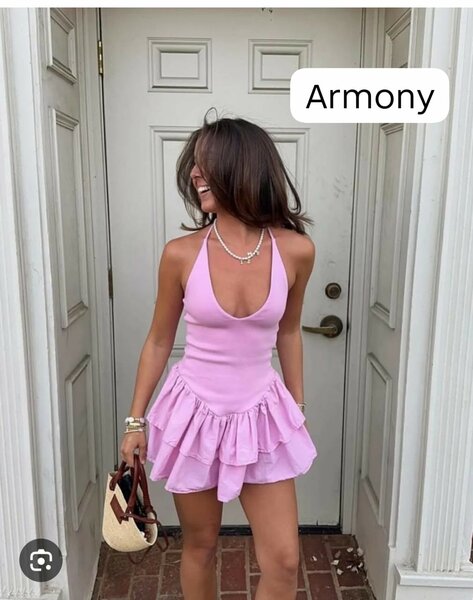 Robe rose élégante Armony
