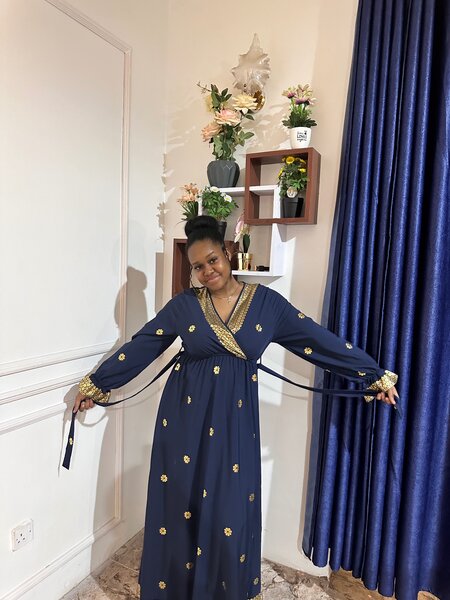 Gilding floral maxi dress