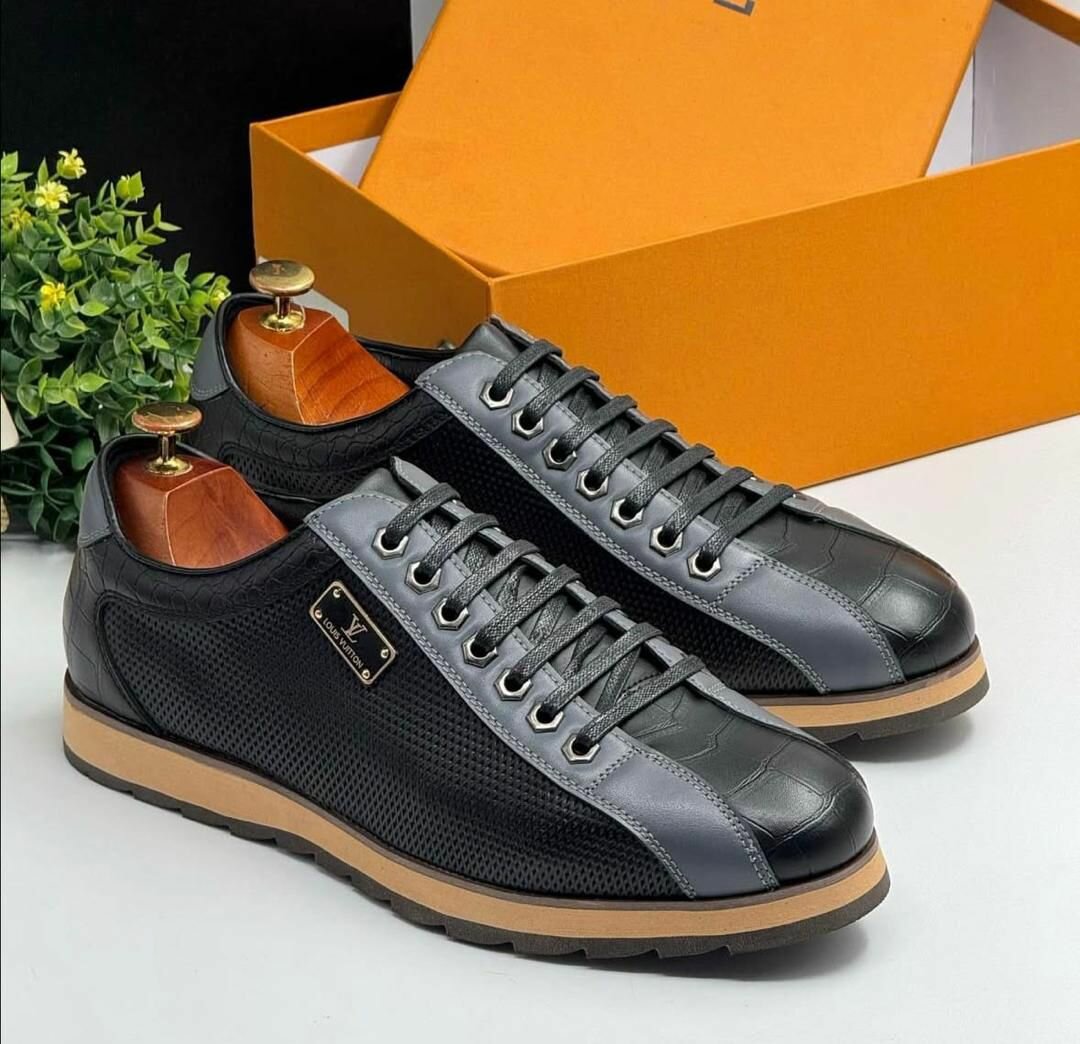 Sneakers élégants en cuir homme