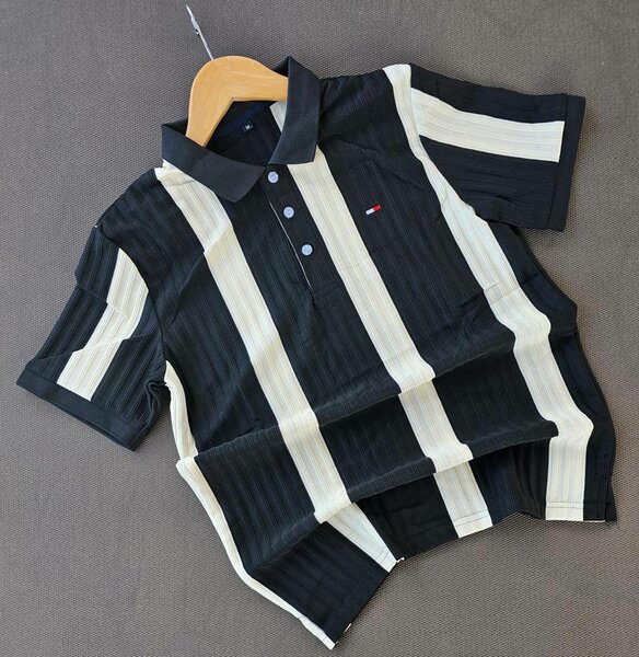 Stylish men's shirt with short sleeves