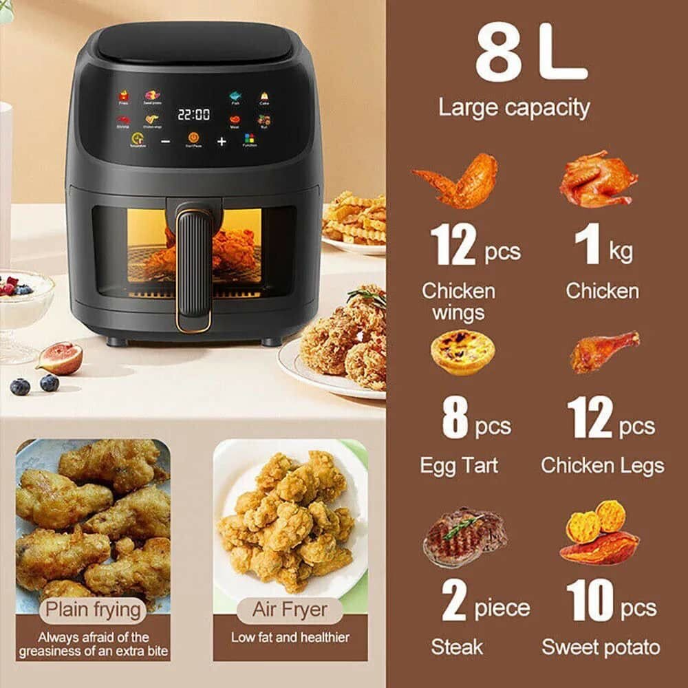 8 Liters Air fryer multicooker