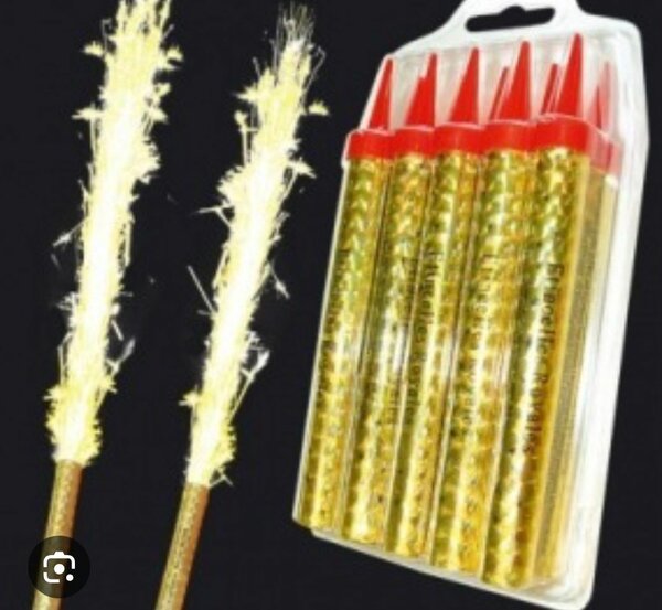 05 Bougies fontaines à effet longue durée