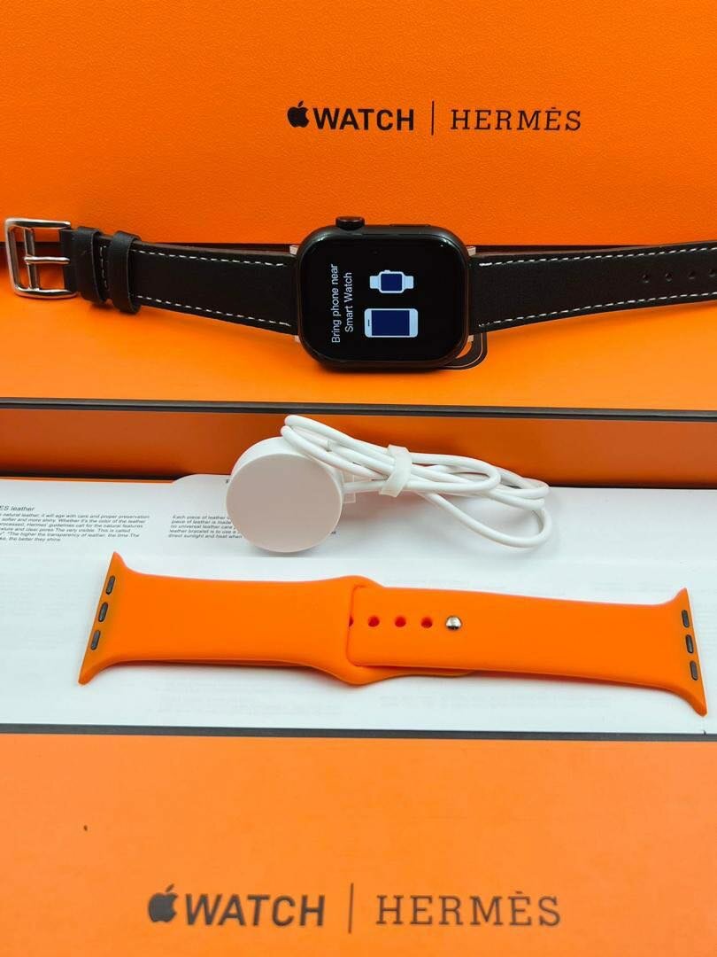 Series 9 apple logo Hermes smart watch