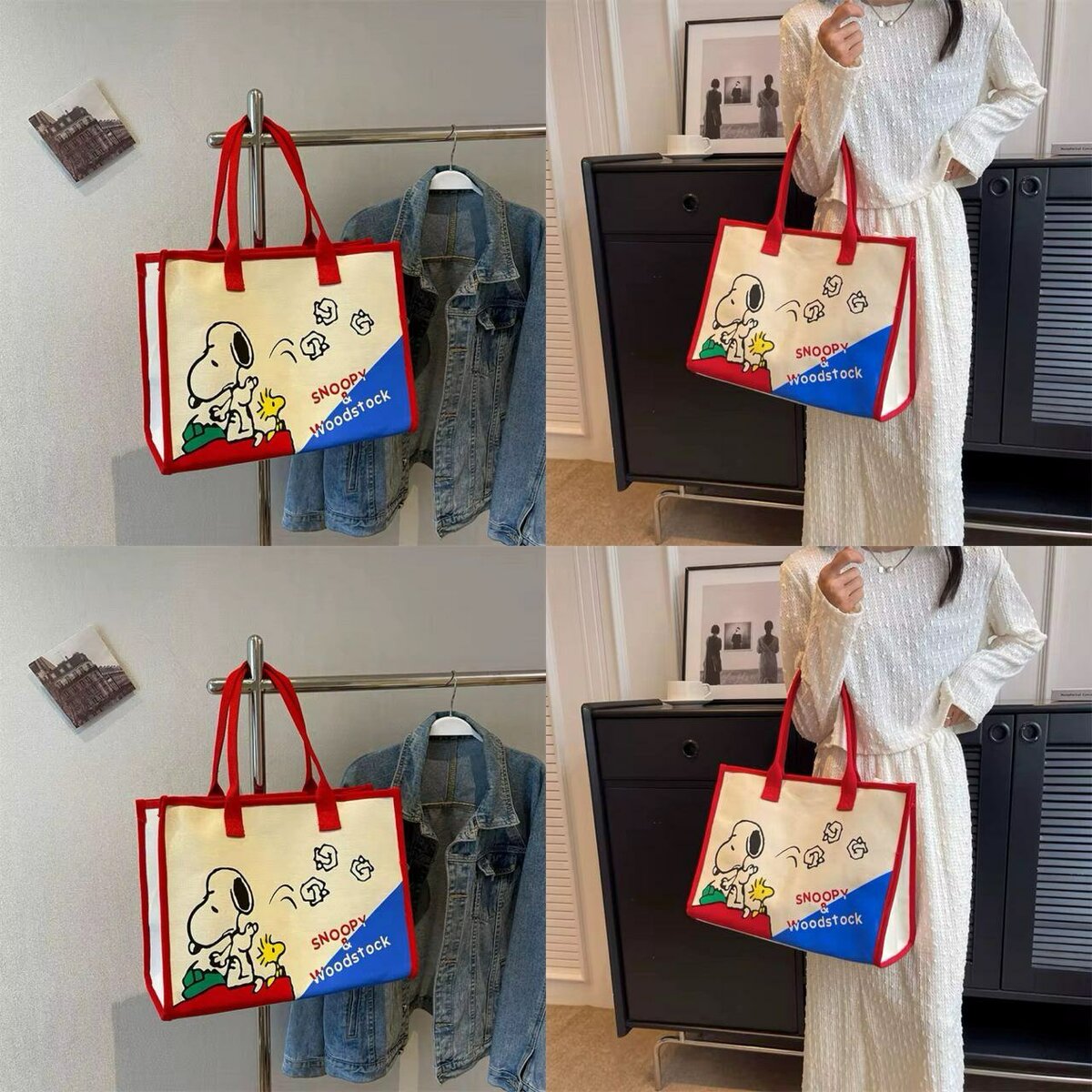 Sac cabas en toile imprimé