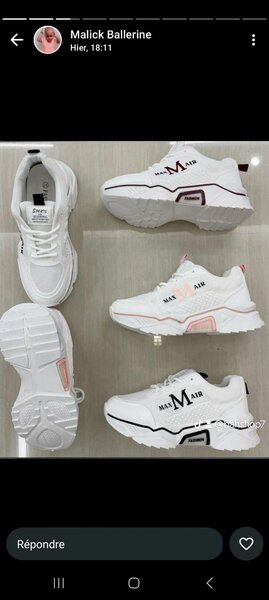 Baskets blanches tendance