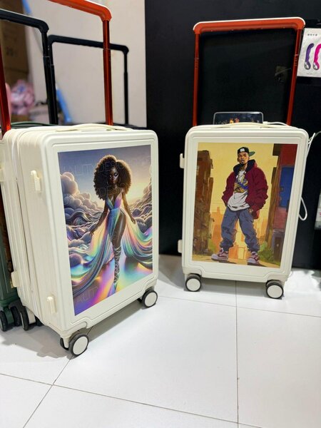 Valises à motif artistique