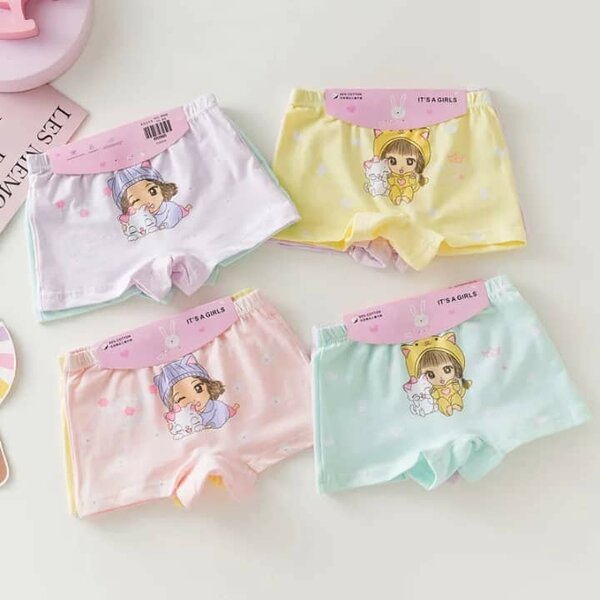6 boxers enfant 100% coton