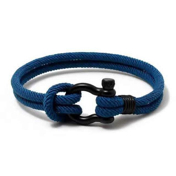 Bracelet en corde bleu élégant
