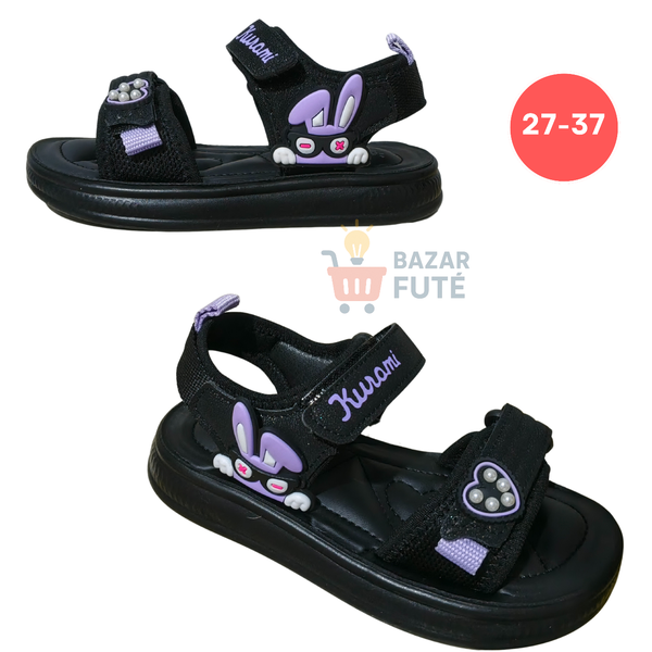 Sandales Enfant Lapin Noir