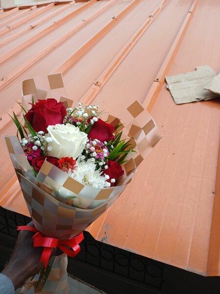 Bouquet des roses mélange