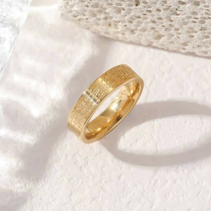Bague Alliance Gravée Homme