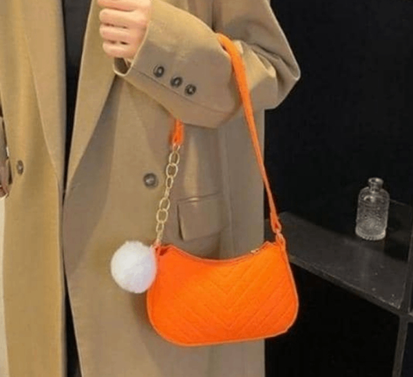 Sac bandoulière orange chic