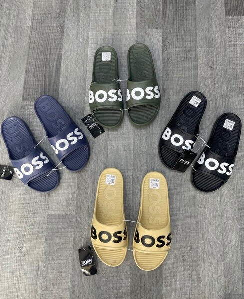 Boss and adidas slides