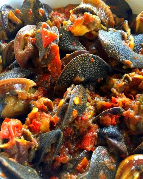 Escargots épicés délicieux