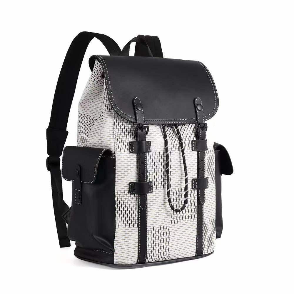 Sac à dos en cuir tressé élégant