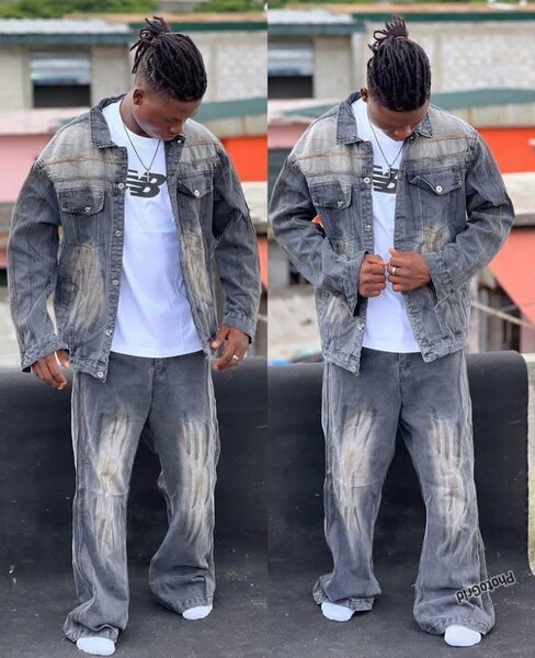 Veste en jean délavée homme