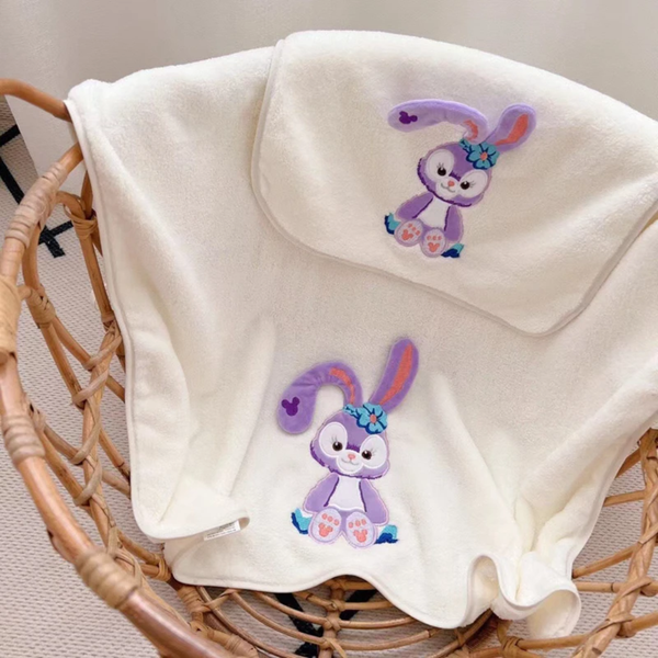 Doux ensemble serviette lapin bébé