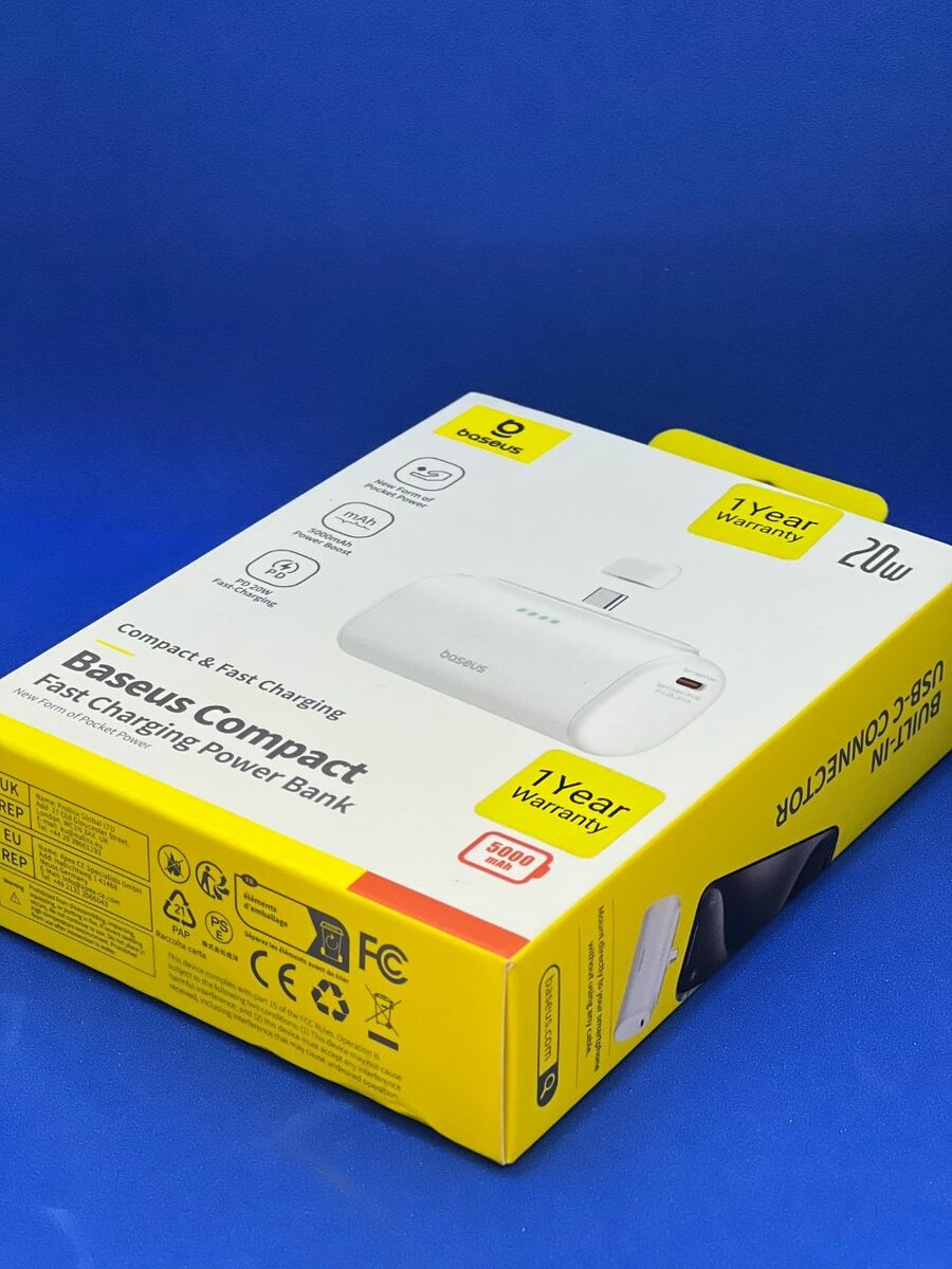 Baseus Compact Fast Charging  Power Bank Type C Edition