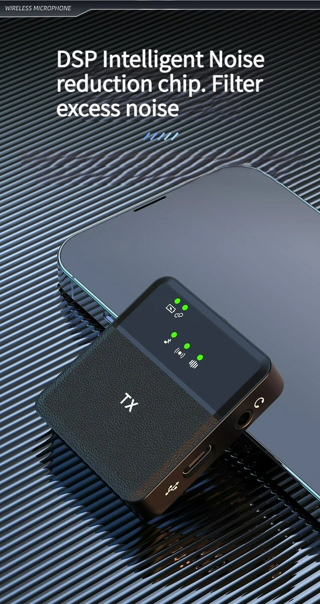 Microphone sans fil avec réduction de bruit