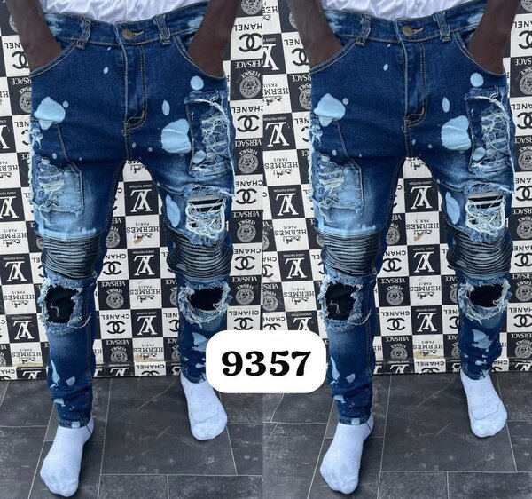 Jean homme déchiré tendance