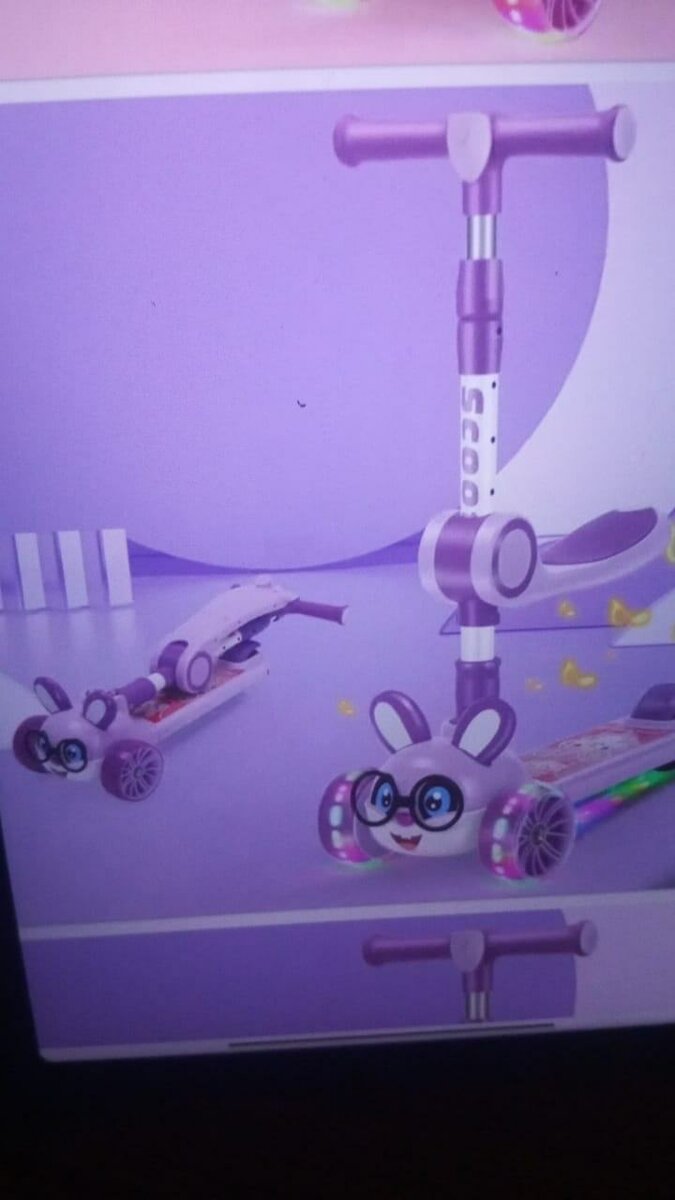 Trottinette Enfant Rose Lumineuse