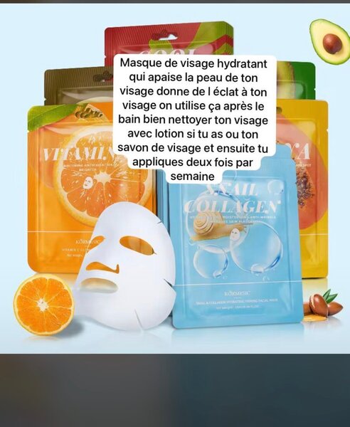 Masque hydratant visage