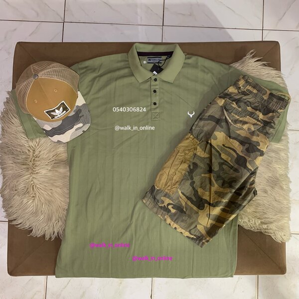 New Lacoste, cap and cago short