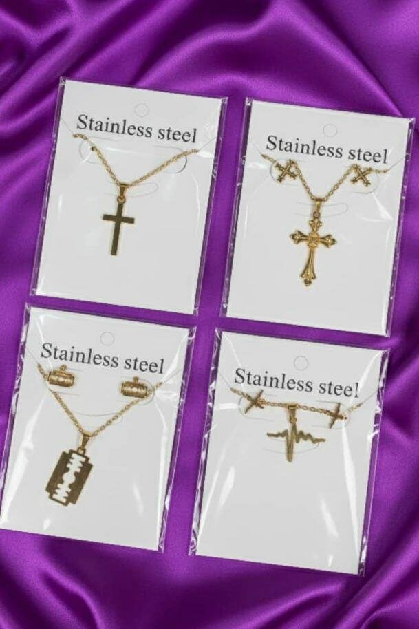 Ensemble Bijoux Acier Inox