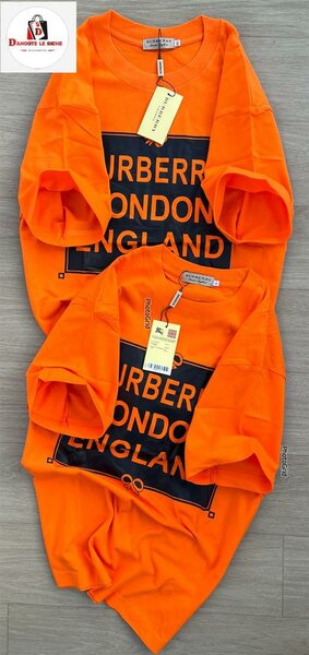 T-shirt orange unisexe élégante