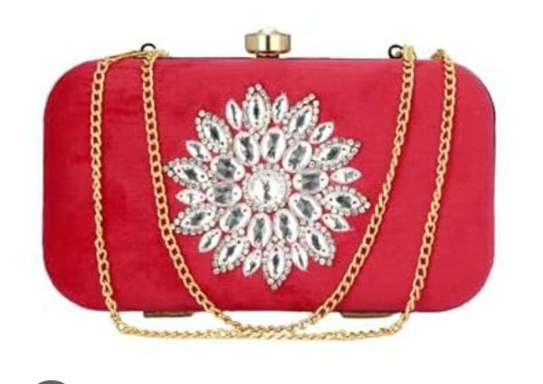 Sac à main soirée rouge