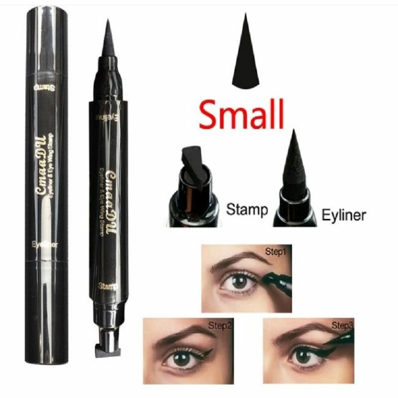 New Fashion Cosmetic Double Winged Eyeliner Stamp Makeup Wat