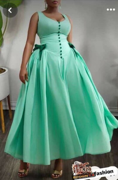 Robe de soirée élégante verte