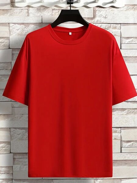 T-shirt rouge classique homme