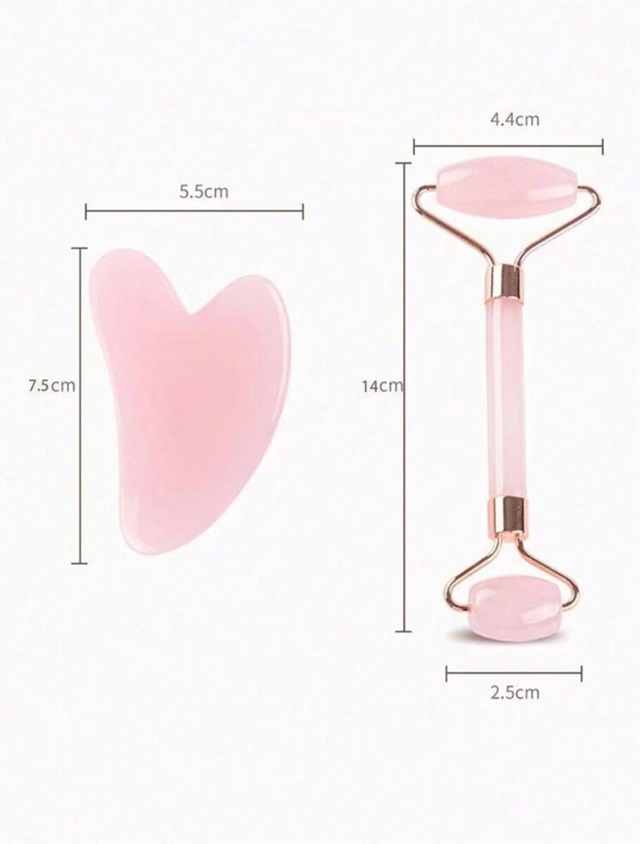 2in1 face Scrapping and Massaging Kit. Pink