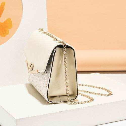 Fashion Women's Fashion Contrast Color Shoulder Bag - white