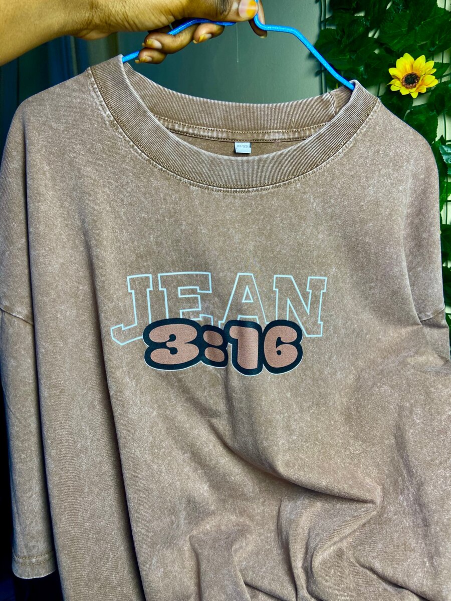 T-shirt "Jean 3:16" unisexe