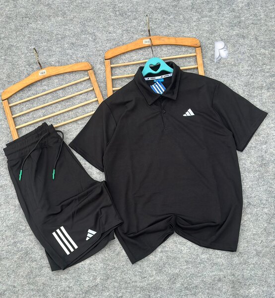 Ensemble de sport noir homme