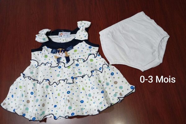 Ensemble Bébé Fille 0-3 Mois