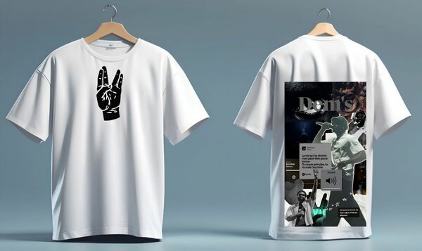 T-shirts artistiques unisexes