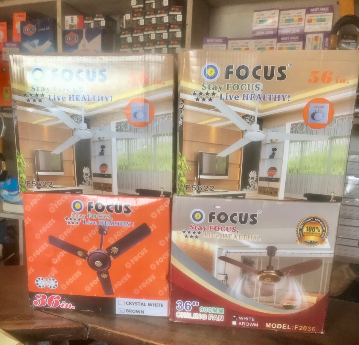 Focus ceiling fan