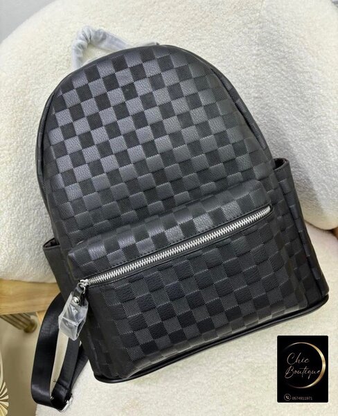 Sac à dos élégant motif damier